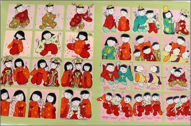 『スノーマン』の影響も感じられる、過去作品の原画